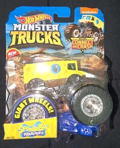 2019 Hot Wheels Monster Trucks SpongeBob SquarePants 48/50 Nickelodeon - Picture 1 of 2