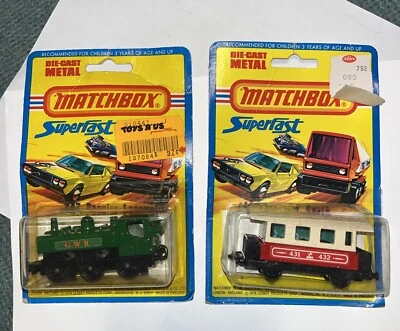 Vintage 1976 Matchbox Lot 2 Pannier Locomotive No. 47 & Passenger Coach No. 44 - Image 1 of 4