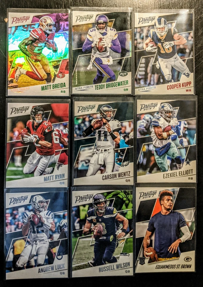 2018 Panini Prestige Football Singles (Base/Rookies) 1-300 - Image 1 of 1
