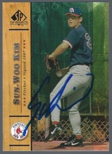 2001 Upper Deck SP Top Prospects #29 Sun-Woo Kim IP auto signed card