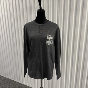 Volcom Men’s Gray Long Sleeve Shirt Size Large - Picture 1 of 5