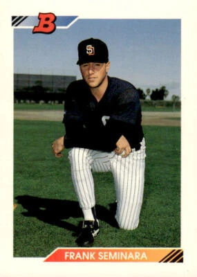 1992 Bowman #561 Frank Seminara Rookie San Diego Padres - Image 1 of 2