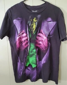 A Batman The Dark Knight Heath Ledger Joker Suit Men's Graphic Tee-Shirt L - Picture 1 of 7
