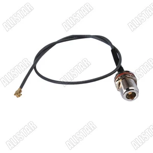 IPX / u.fl to N-Type Female Jack Bulkhead RF Pigtail Cable 1.37mm for Wireless - Picture 1 of 2