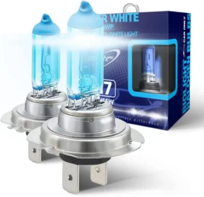 H7 Xenon White 5000K 12V 55W Fog Light Replacement Upgrade Bulb-Pack of 2 - Image 1 of 4