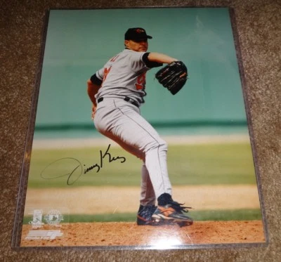JIMMY KEY SIGNED Baltimore ORIOLES 8x10 Photo !! Yankees  !! - Image 1 of 2