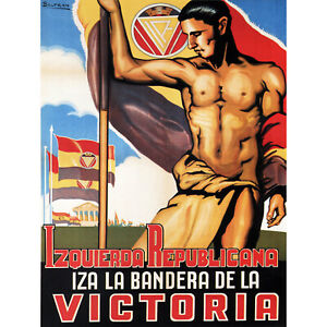 WAR PROPAGANDA SPANISH CIVIL REPUBLICAN LEFT SPAIN VINTAGE ADVERT POSTER 2819PY
