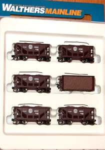 HO WALTHERS MAINLINE 910-58103 24' MICHIGAN ORE CAR WITH LOAD 6-PACK DMIR - Picture 1 of 1