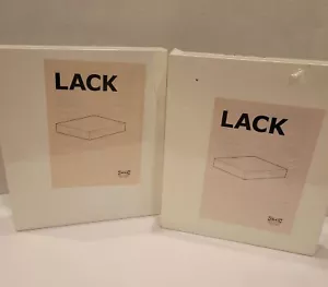 2**Ikea Lack Floating Wall Shelf White 30x26 cm 11 3/4 x 10 1/4 New In Package - Picture 1 of 2