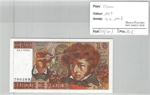 Banknote France - 10 Francs - 6/7/1978 - N° 700269 - Picture 1 of 2