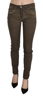 Pantalones PLEIN SUD JENIUS Algodón Marrón Cintura Media Pantalón Ajustado s. W28 PVP $500 Foto 1 de 4