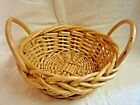 Small & Sturdy Round Basket with Roomy Side Handles 10"