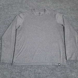 REI Co Op Baselayer Shirt Mens Size Medium Gray Long Sleeve Outdoor Performance - Picture 1 of 12