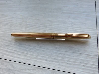 Stylo plume Waterman CF C/F  Godron plaqué or gold plated FP - Photo 1/4