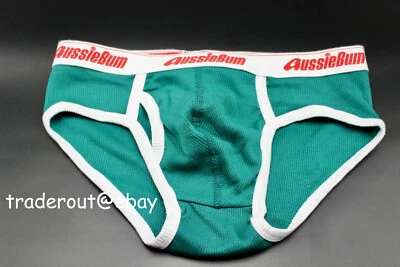 AussieBum Hombres Verde Marle Clásico Original Acanalado Calzoncillo Ropa Interior S M L XL Foto 1 de 4