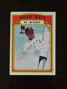 Willie Mays 1972 Topps en acción (HOF) Gigantes de San Francisco #50 en muy buena condición - Imagen 1 de 10