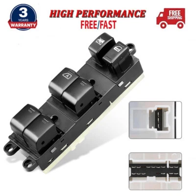 Interruptor de control de ventana eléctrica maestro del lado del conductor para Nissan Sentra 2008-2012 piezas Foto 1 de 4