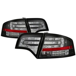 Fits Audi A4 4Dr 2006 2007 2008 LED Tail Lights - Black 5029287 Spyder - Foto 1 di 10