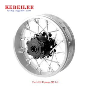 Kebeilee CNC Aluminium Hinterrad V2 für LOSI Promoto MX Motorrad 1:4 silber - Bild 1 von 16