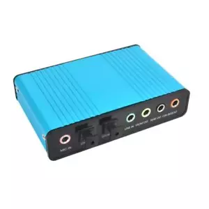 Scheda Audio Esterna USB 5.1 Scheda Audio Ottica Del Suono Surround, Blu - Foto 1 di 7