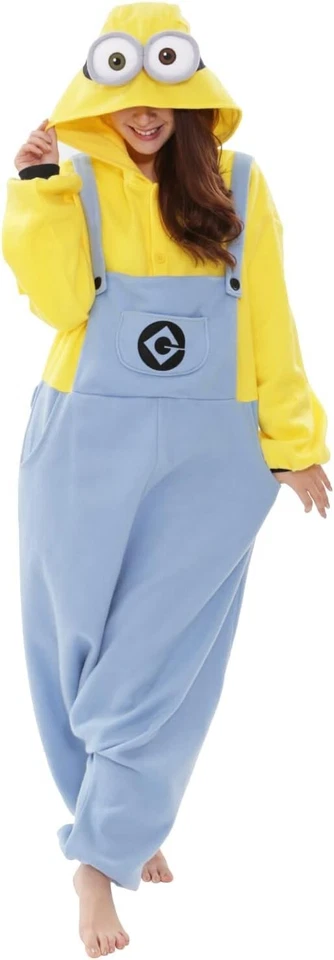 Sazac Minions BOB Vellón Disfraz Minion Juegos con disfraces Kigurumi Amarillo de Japón Foto 1 de 1