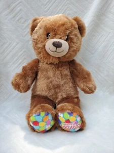 Build A Bear Happy Birthday Brown Teddy Bear Plush 15" Stuffed Animal Doll BAB - Picture 1 of 9