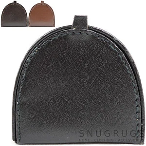 Mens Leather Large Semi Circle Money Tray / Coin Holder / Purse - Picture 1 of 10