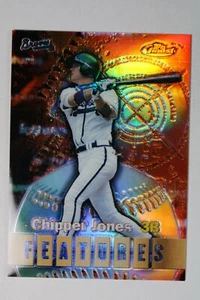 2000 Topps Finest Features Refractor #127 Chipper Jones Andruw Jones - Imagen 1 de 2