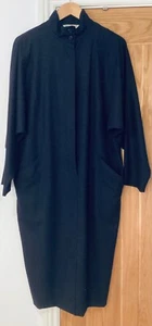 Max mara long midi coat dress 100% wool raglan sleeves size 14-16 - Picture 1 of 12