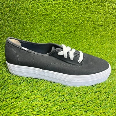 Keds Champion Triple Womens Size 9.5 Black Athletic Platform Shoes Sneakers - Image 1 of 4