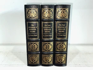 Easton Press 3V ADVENTURES LATER FINAL SHERLOCK HOLMES 1ST ED LEATHER FINE/RARE! - Imagen 1 de 20