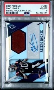 PANINI PHOENIX RISE RC MATERIALES SIG 2021 #MJO MAC JONES 75/75 PSA 8 AUTO - Imagen 1 de 2