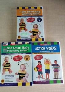 Baby Bumble Bee Vocabulary Builder 3DVD Vol.1-2 + Action Words 3-36 Months - Picture 1 of 14