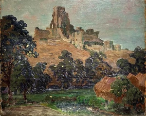 William Samuel Horton (1865-1936) Oil Painting - Impressionist Corfe Castle - Picture 1 of 21