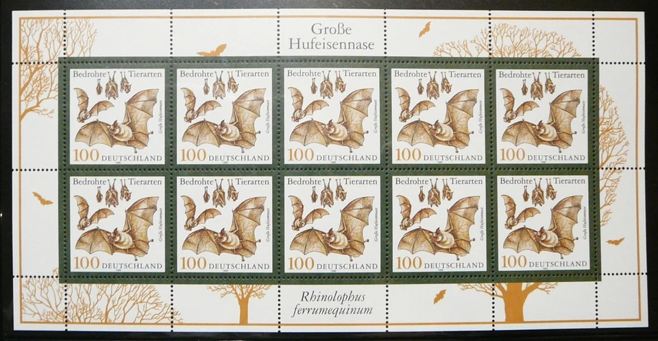 Alemania M. Hoja - Gran murciélago herradura - 1999 - MNH. Foto 1 de 1