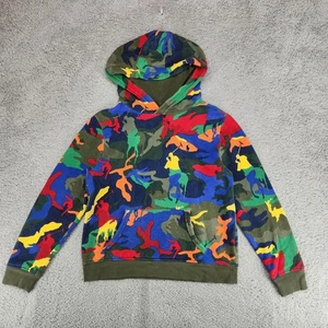 Polo Ralph Lauren Camo Pony Print Hoodie Boys Size L (14-16) Multicolor - Picture 1 of 6