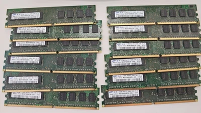 12PCS Samsung 512MB 1Rx8 PC2-5300U-555-12-ZZ M378T6553EZS-CE6 PC Memory DESKTOP - Image 1 of 2