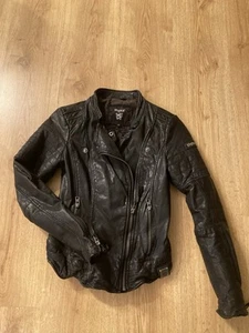 Tigha Lederjacke Damen Schwarz Biker Gr. XS - Bild 1 von 12