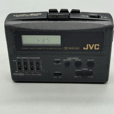 Reproductor de casete de radio estéreo Hyper-Bass JVC CX F200 Foto 1 de 4