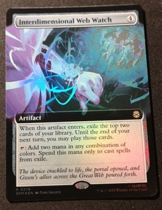 Interdimentional Web Watch - Foil - Extended Art -  SPM - MTG - EN - NM - 0278 - Picture 1 of 1