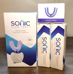 Sonic Glow Teeth Fully Automatic Ultra-Sonic Toothbrush - Cleansing Foam, tray - Picture 1 of 5