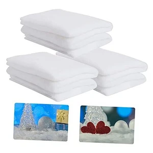 Paquete de 3 mantas de nieve de Navidad de 3 x 8 pies - manta de nieve de Navidad engrosada - 3 rollos - Imagen 1 de 8