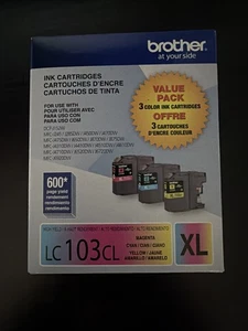 Cartucce di inchiostro Brother LC103CL XL giallo magenta ciano. SCAD: 6/ 2027 mai aperto - Foto 1 di 4