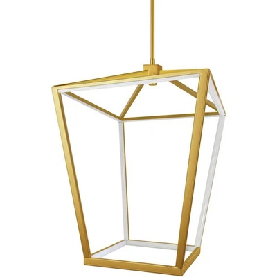 Lámpara de araña jaula Dainolite Lighting CAG-2664C-AGB latón envejecido Foto 1 de 4