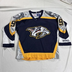 Nashville Predators Trikot Jugend Small/Medium NHL Hockey Paul Kariya 9 CCM Navy - Bild 1 von 6