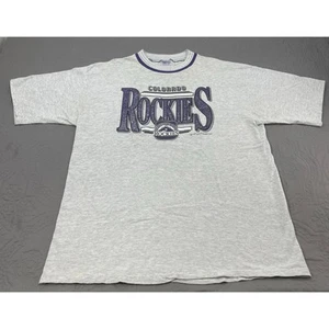 Vintage Colorado Rockies T Shirt Mens X Large 1993 Original Logo Rare Inaugural - Picture 1 of 10