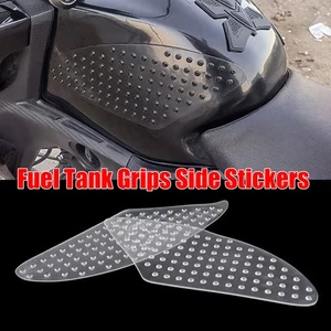 Almohadilla de tracción de agarre de tanque de motocicleta pegatina de protección de rodilla de gas para Kawasaki Honda - Imagen 1 de 11