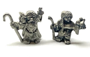 Vtg Hudson Pewter 1980's Noah's Ark Collection Noah and Mrs. Noah #2349 #3270 - Picture 1 of 5