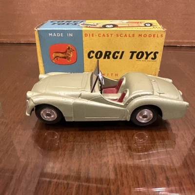 CORGI TOYS 305 TRIUMPH TR3 with Original Box Very good condition A165 - Image 1 of 4