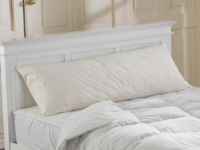 Duck Feather Filled Bolster Pillows With Pillowcase 100% Cotton Cover All Sizes - Image 1 of 3